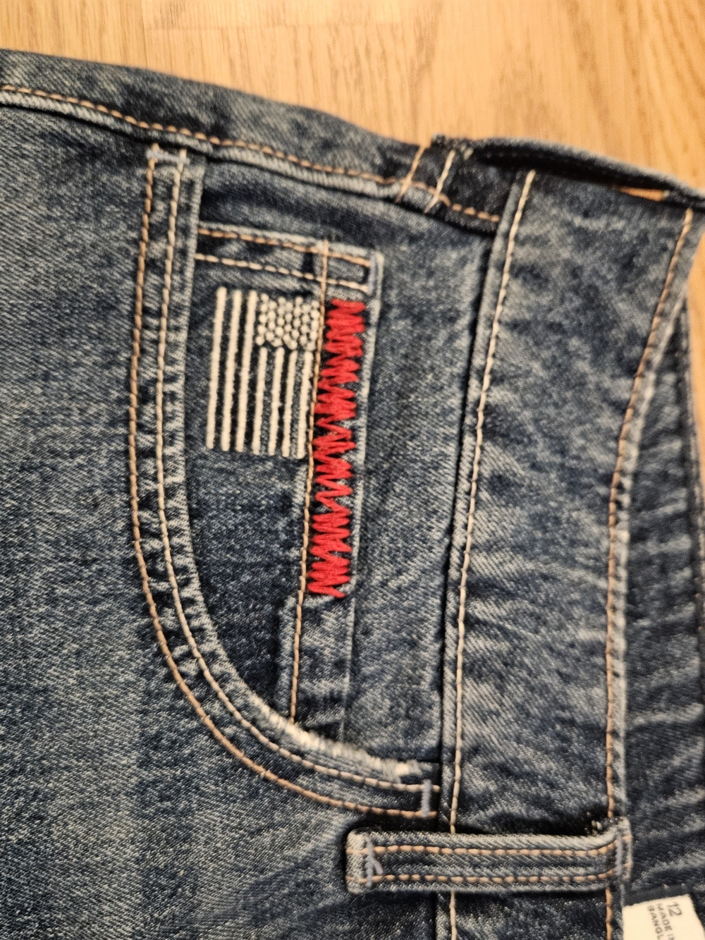 Hollister Blue Denim Mini Skort - Picture 5 of 5